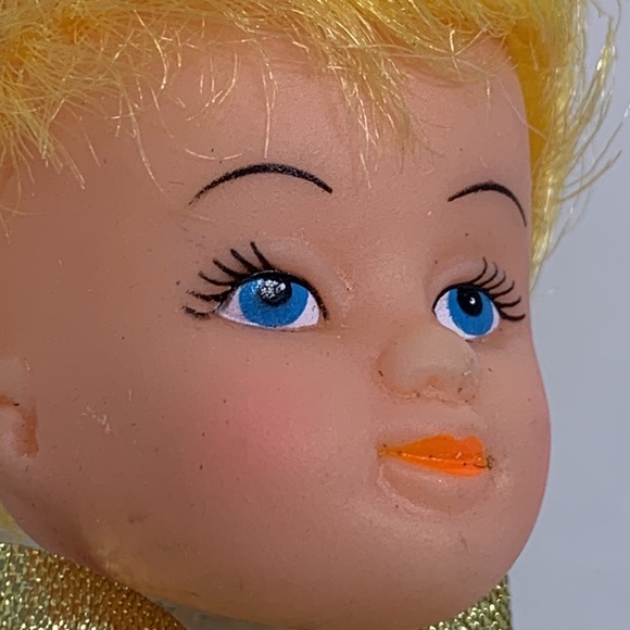 9” angel w/ halo doll head on pick vintage - Picture 4 of 16